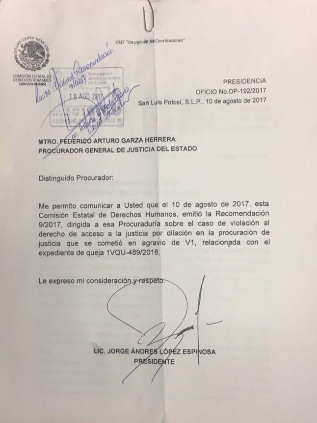  Por demora en investigación, CEDH emite recomendación a PGJE