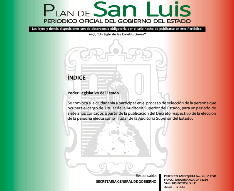 Publican convocatoria para elegir titular de la ASE