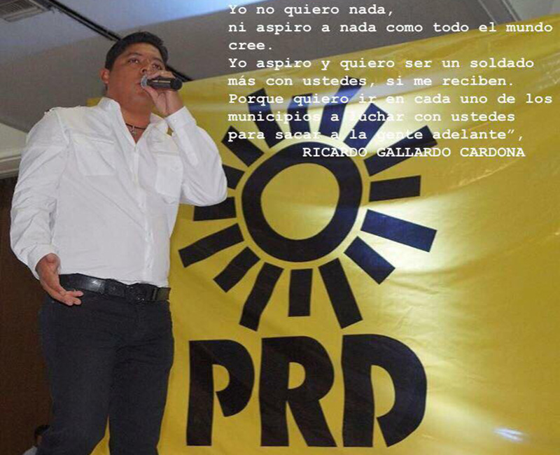  “Yo no quiero nada, ni aspiro a nada”, RGC; Le interesa diputación federal: PRD