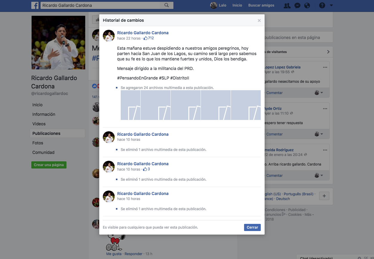  Borra “Pollito” de su Facebook publicación sobre sanjuaneros