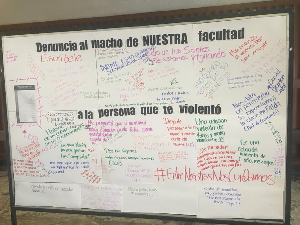  Festejan 14 de febrero con muro contra el acoso en la UASLP