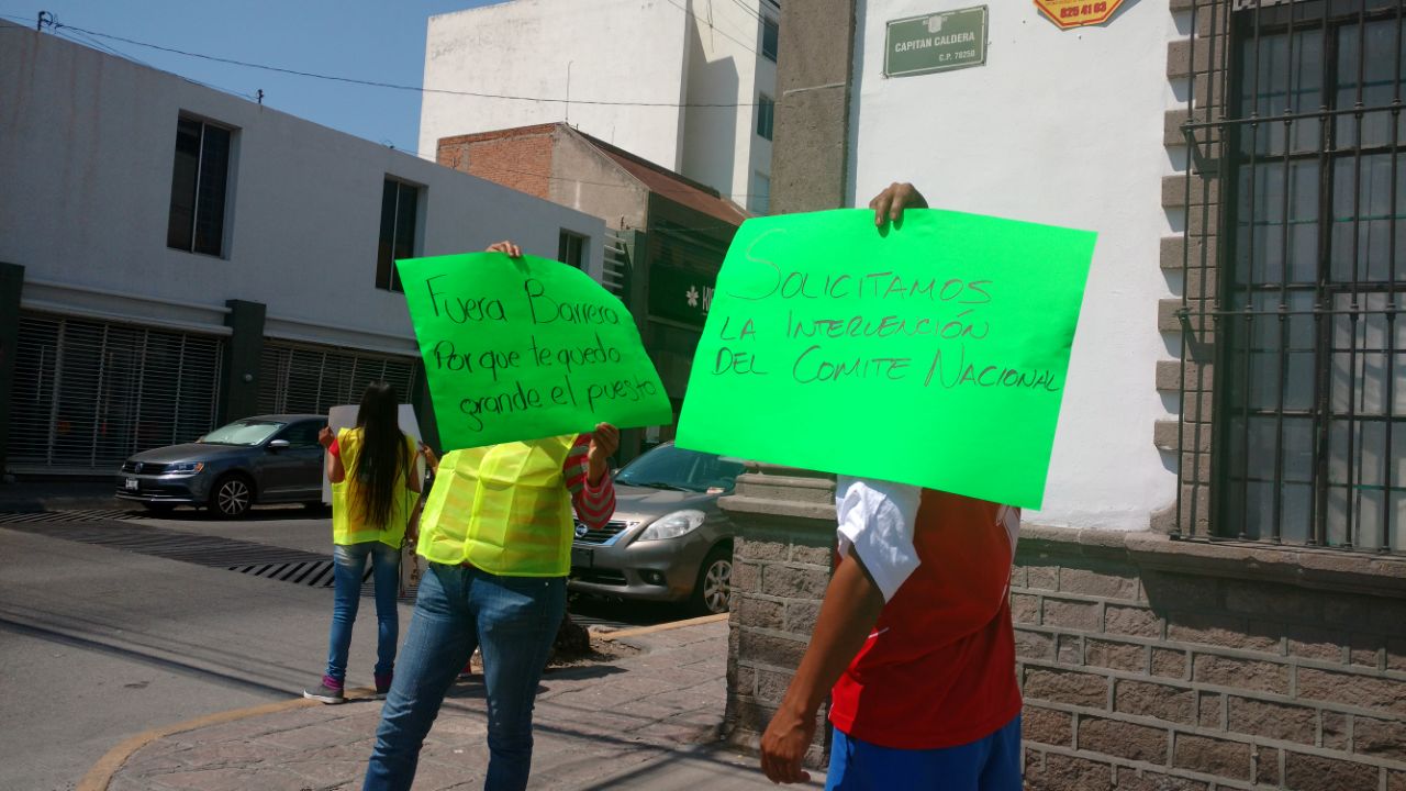  Militantes del Verde se manifestaron para exigir la renuncia de Barrera Guillen