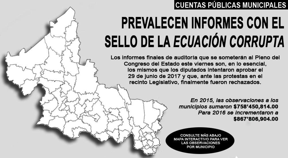  Dictaminan cuentas 2016 igual que en tiempos de la ecuación corrupta