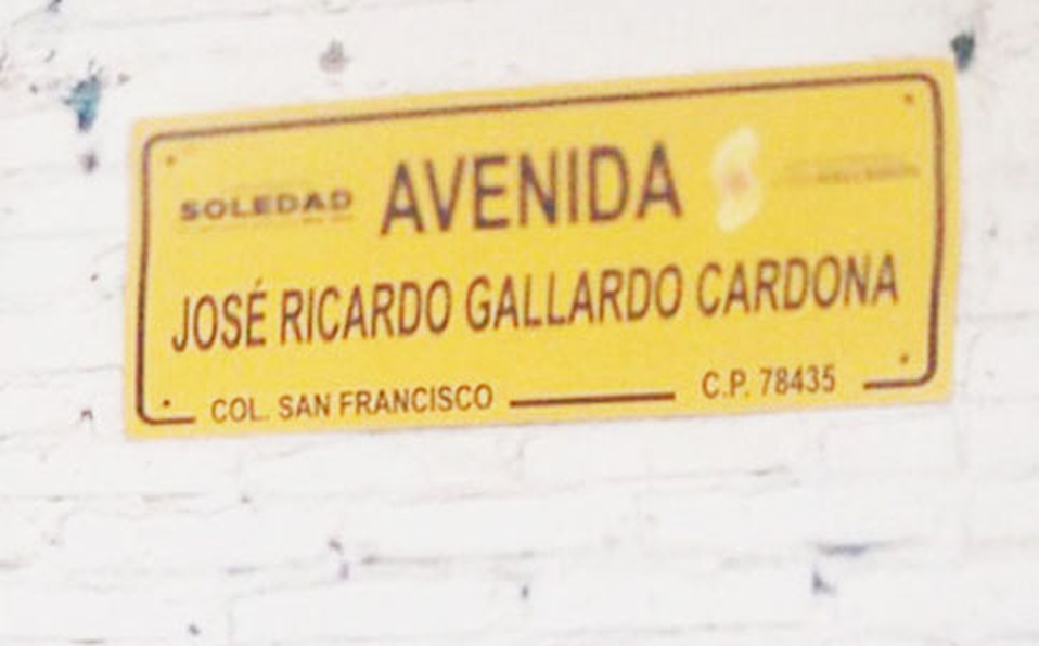  Gallardo Cardona pide que quiten su nombre de la ex avenida San Pedro