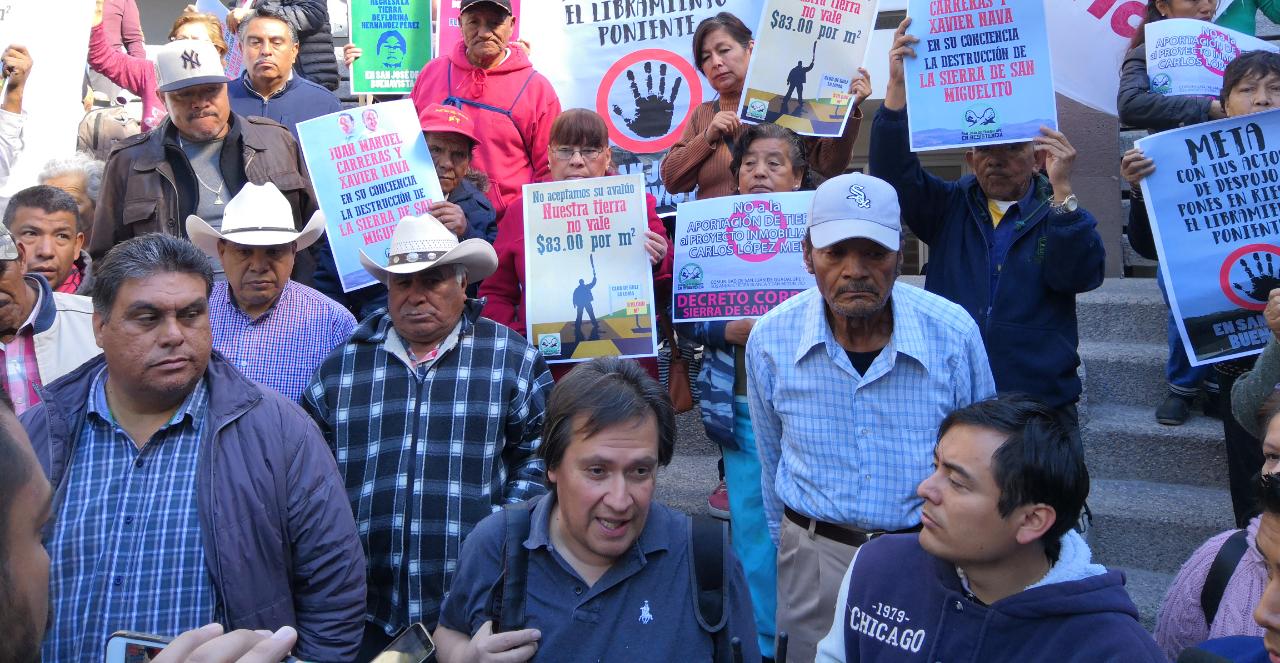  Se mantendrá el diálogo, pero no nos vamos a confiar, dicen ejidatarios tras protesta en UAM