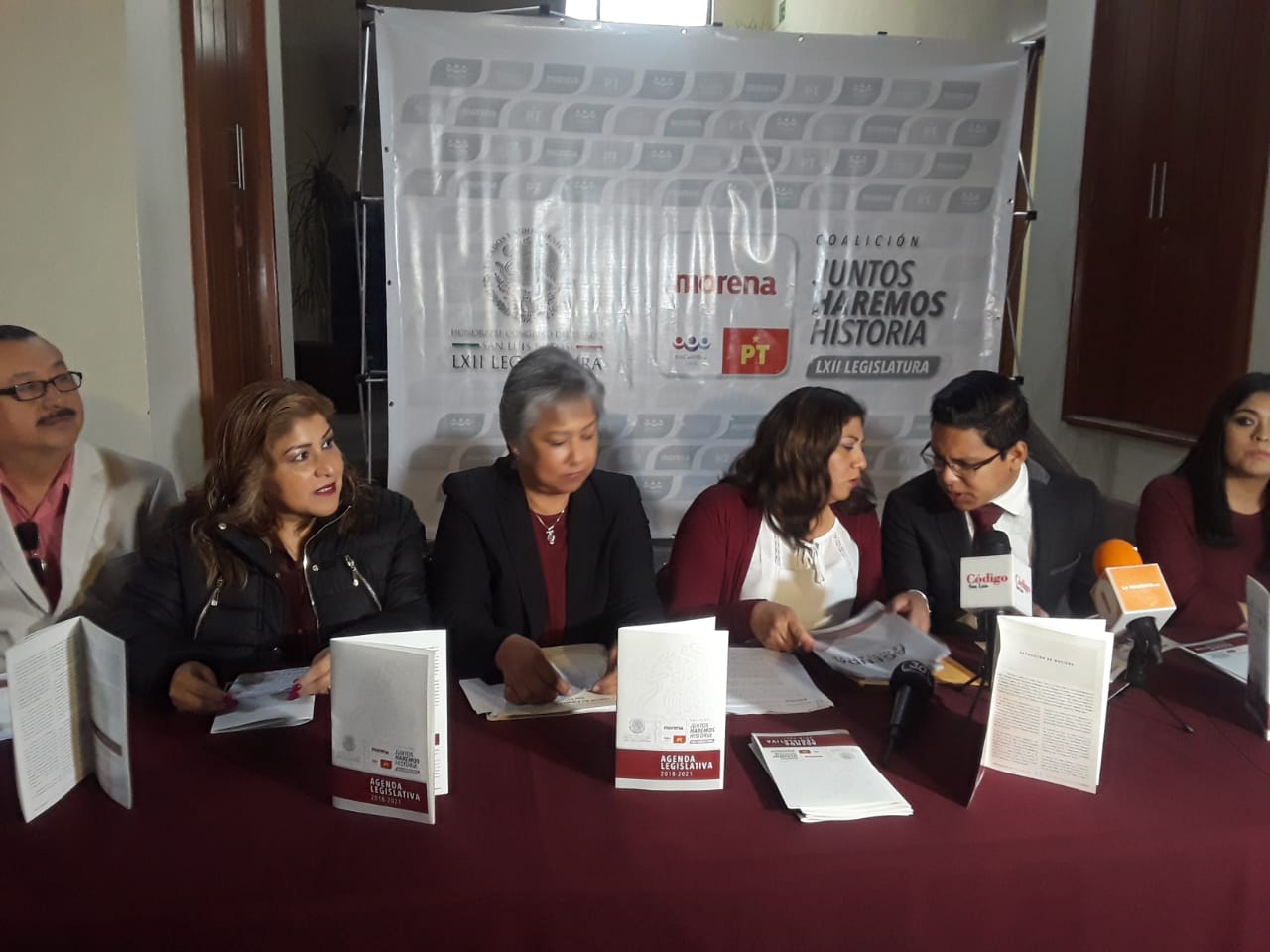  Bancada de la coalición Juntos Haremos Historia presenta agenda legislativa