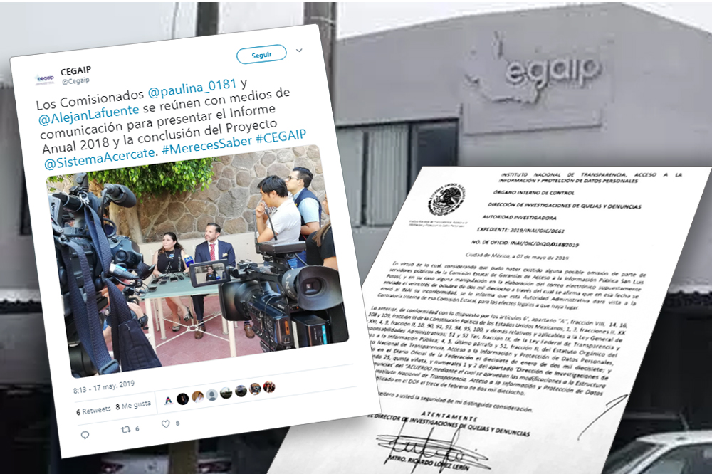  INAI pide a CEGAIP investigar omisiones y manipulación en trámite de inconformidades