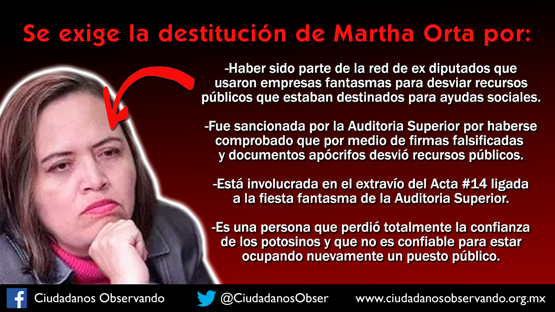  “Estoy tranquila y me encuentro trabajando”, dice Martha Orta sobre exigencia para que deje la titularidad del Sipinna