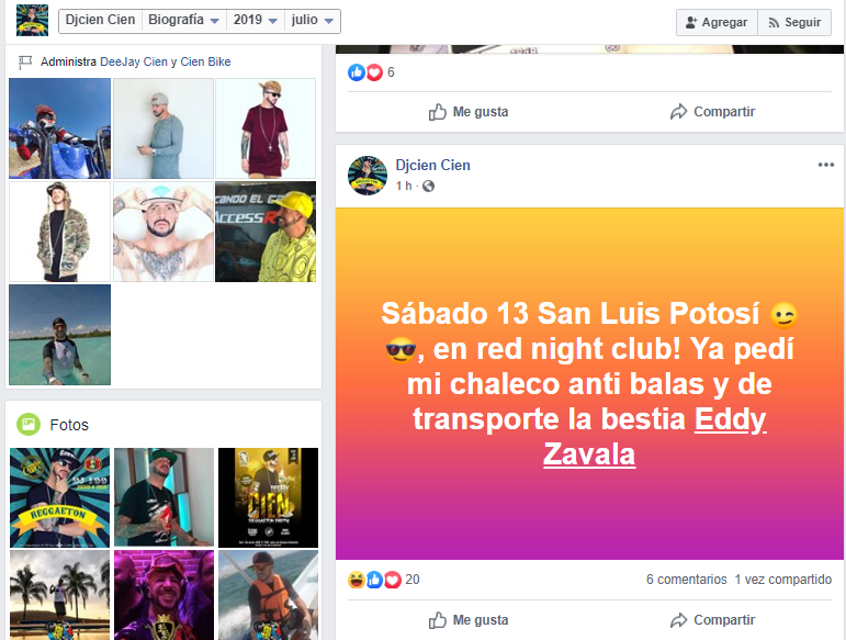  Anuncia ‘DeeJay Cien’ presentación en SLP… con chaleco antibalas