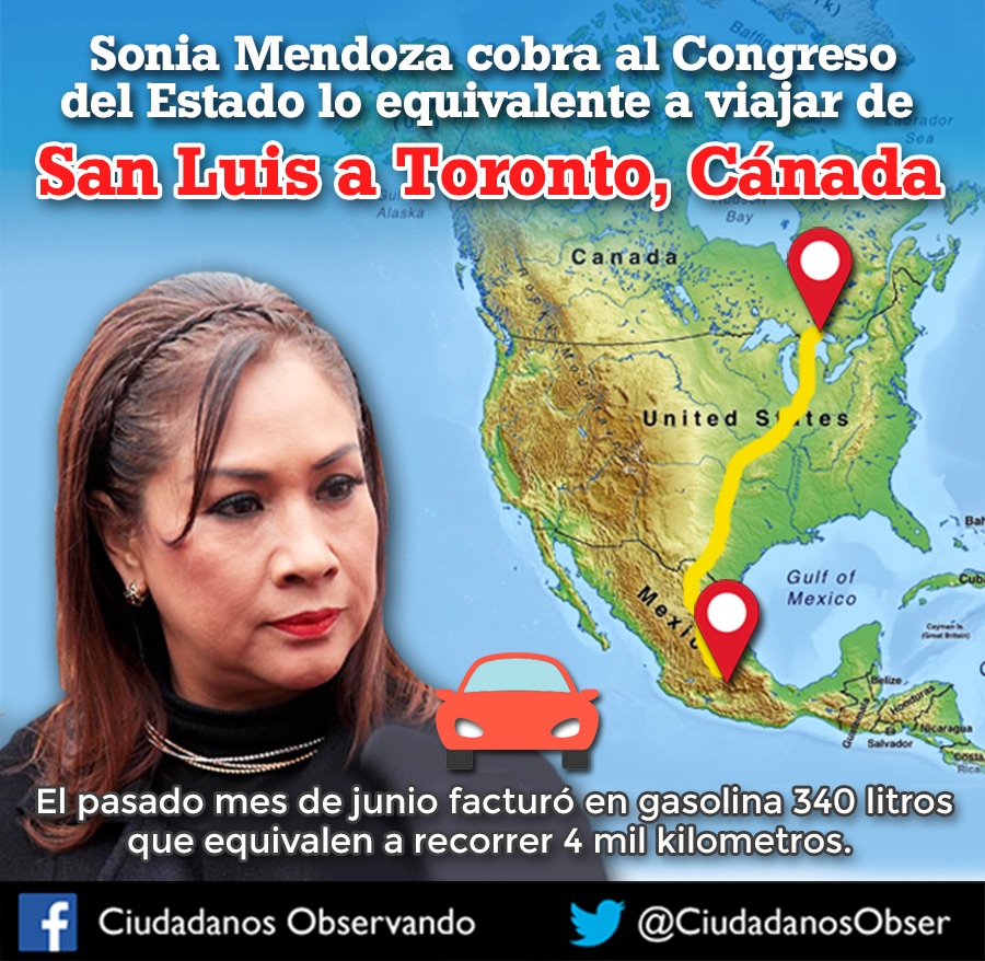  En un mes, Sonia gastó más de seis mil pesos en gasolina: Ciudadanos Observando