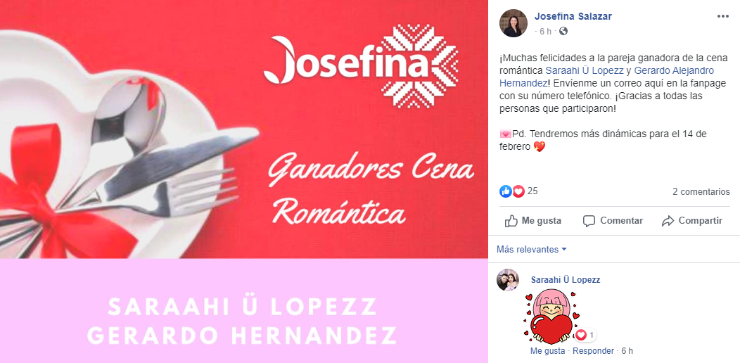  Diputada federal panista premia con “cena romántica” a ganadores de certamen