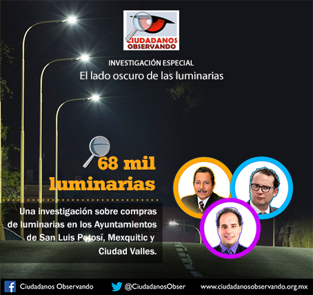  Ciudadanos Observando exhibe irregularidades en la compra de luminarias