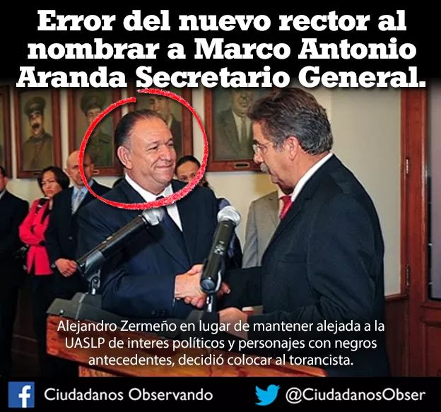  “Error” nombramiento de secretario general de la UASLP: Ciudadanos Observando.