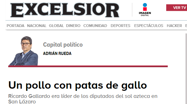  Gallardo Cardona sólo puede ser acusado de deslealtad política: columnista de Excelsior