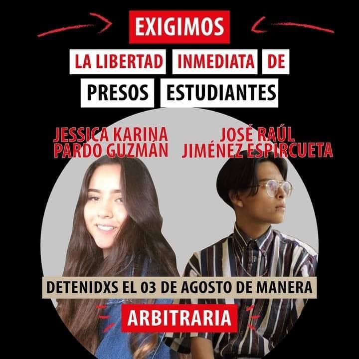  Exigen justicia para universitarios detenidos injustamente por daños al Congreso