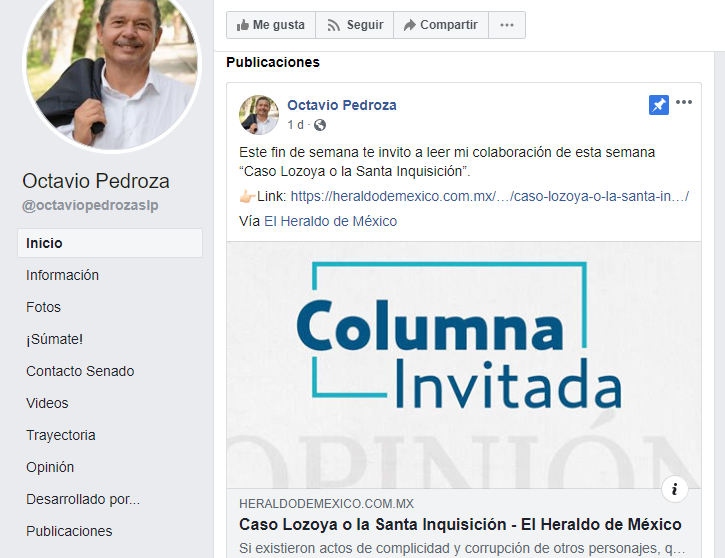  Pretendiente del PAN a la gubernatura en SLP se estrenó como columnista