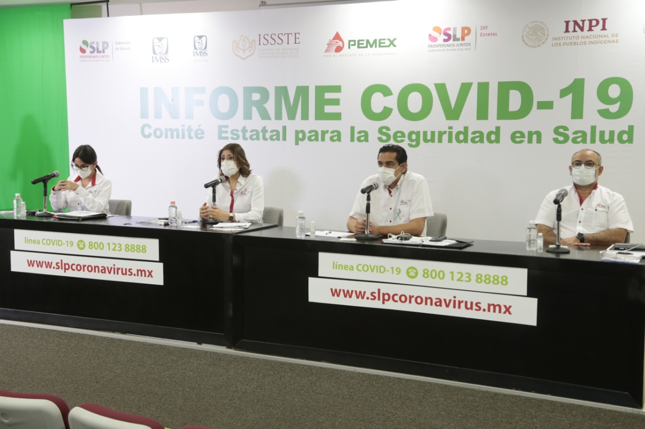  SLP mantiene el promedio de casos de COVID-19