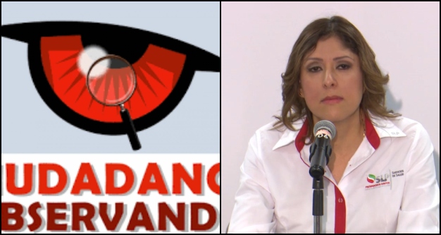  Secretaria de Salud y Ciudadanos Observando intercambian señalamientos mediante comunicados