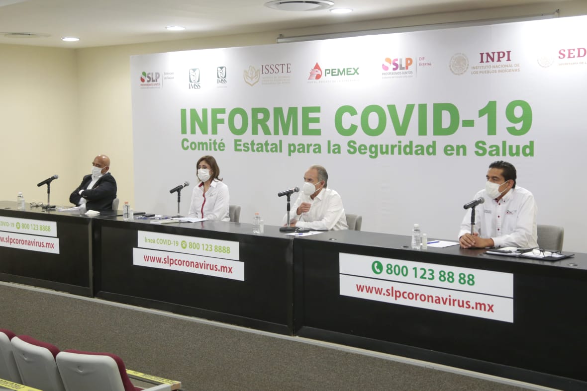  SLP sigue sin bajar de los 200 casos de COVID al día