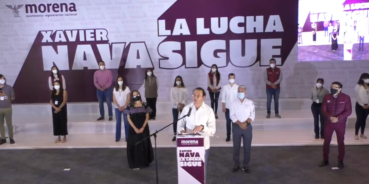  Morena presenta a Xavier Nava como su candidato a la alcaldía de SLP