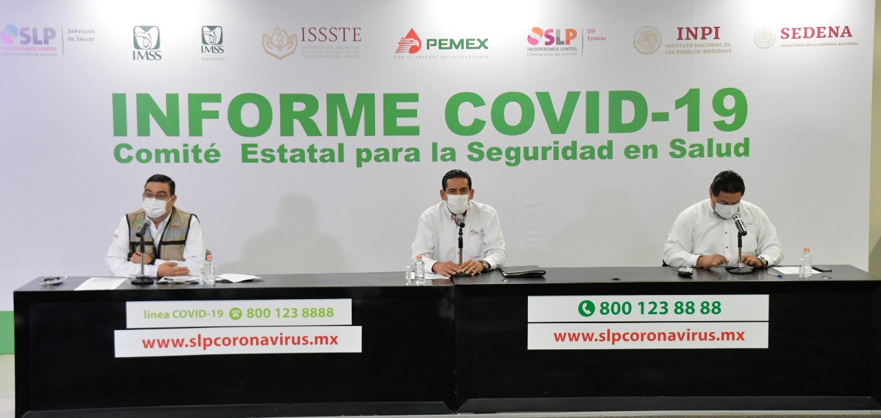  SLP ya llegó a 48 mil 766 casos de COVID