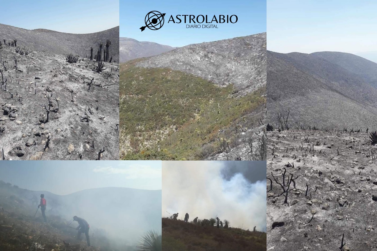  Continúa el combate contra incendios forestales en el Altiplano