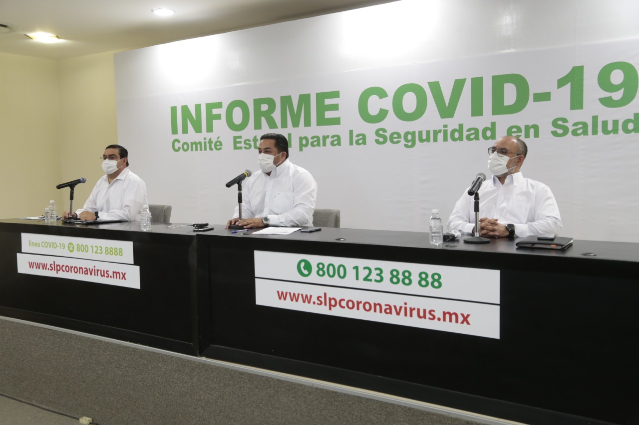  Registra SLP 111 casos nuevos de COVID y 15 defunciones más