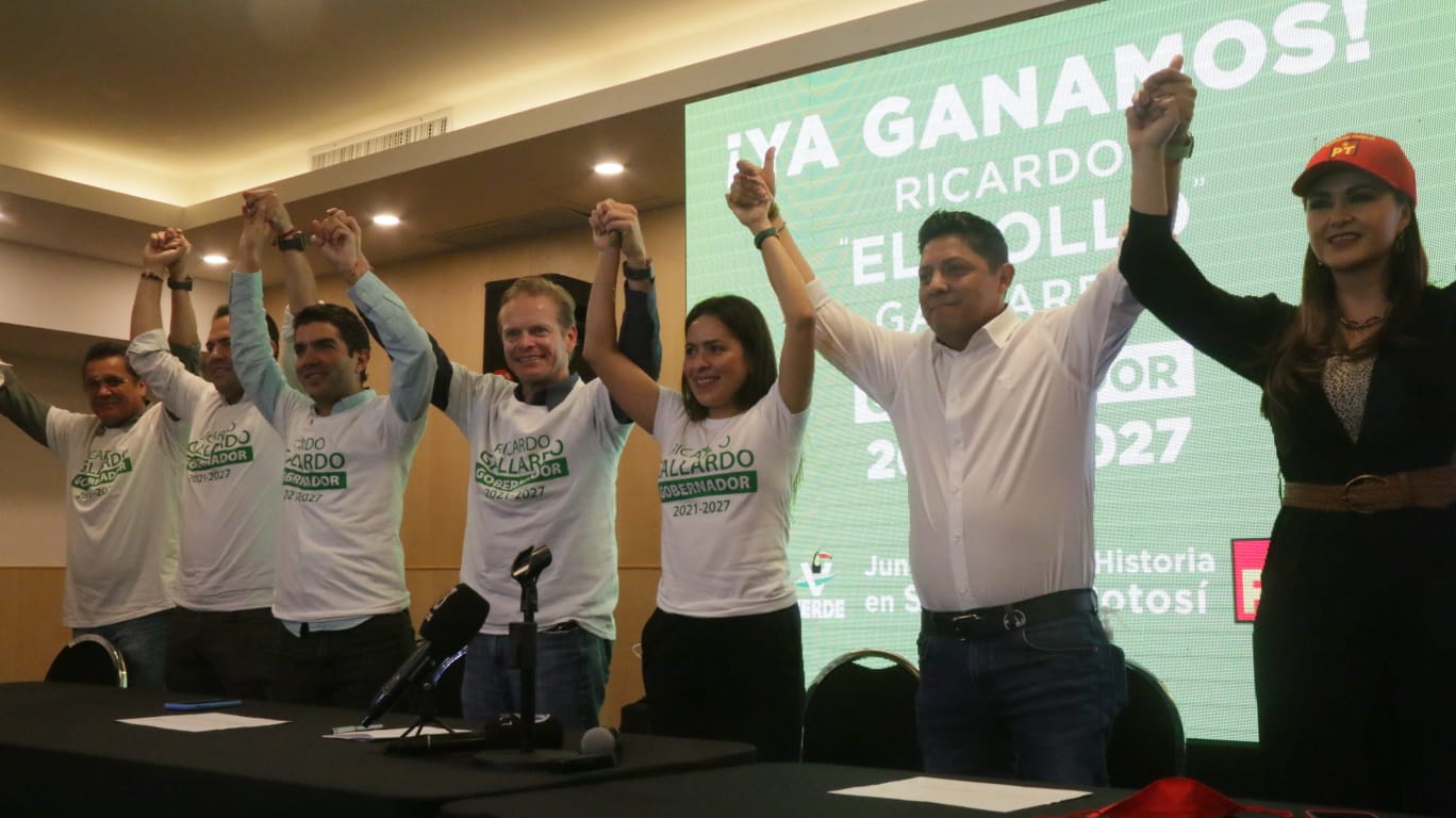  Con Ricardo Gallardo hemos ganado la gobernatura”, asegura el Partido Verde