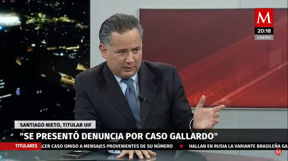  Denuncia contra Gallardo en la FGR desde julio de 2020: Santiago Nieto