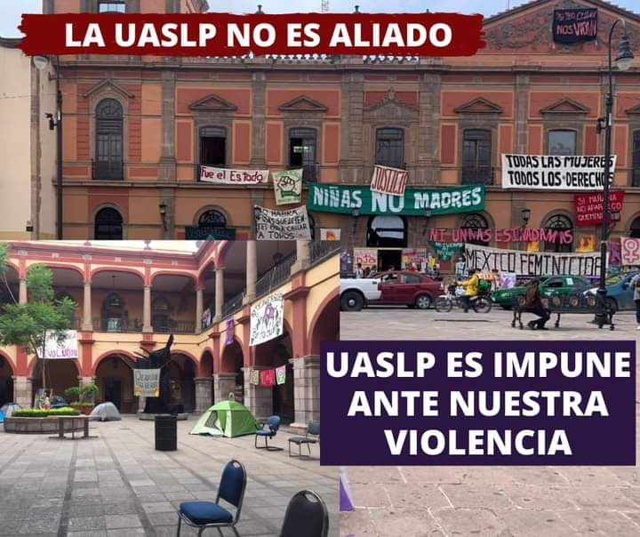  “La UASLP nunca será refugio para nosotras”: colectiva feminista