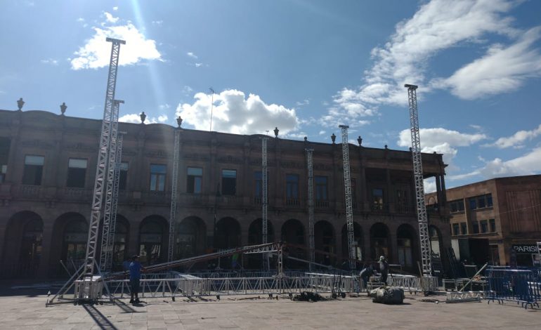  Diputado justifica instalación del escenario para la toma de protesta de Gallardo