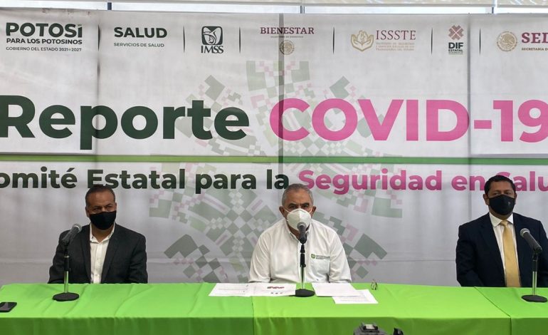  SLP rompe récord de casos Covid-19 por tercer día consecutivo