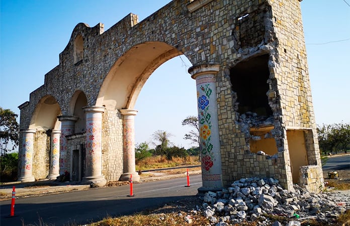  Gallardo Cardona respalda demolición de arco de Ciudad Valles