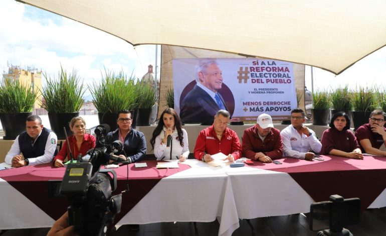  Promueven en San Luis Potosí la reforma electoral de AMLO