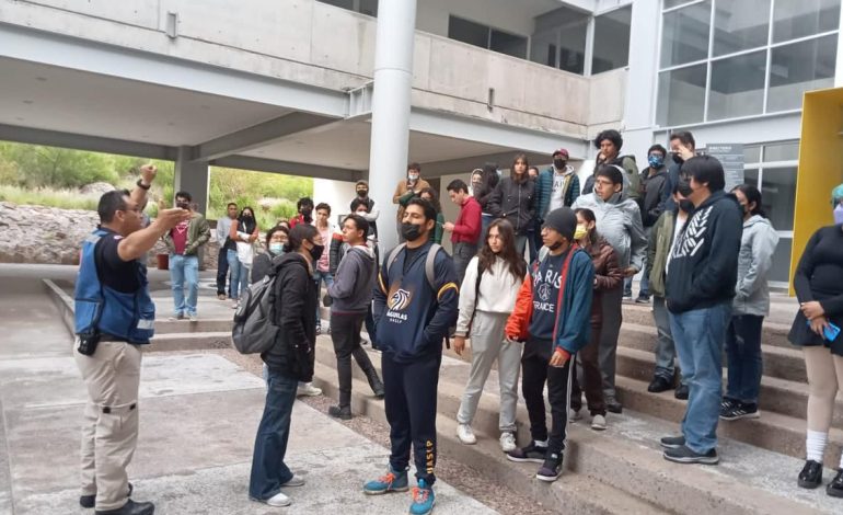  Por sismo, suspenden actividades en el Campus Pedregal de la UASLP