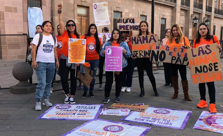  El Frente Nacional contra la Violencia Vicaria en SLP se reunió con la CEDH