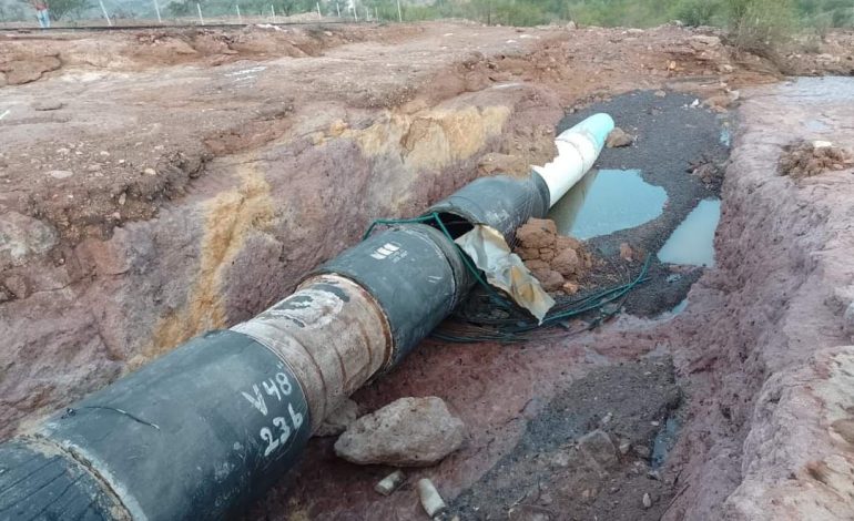  Tronó el ducto de El Realito otra vez; prevén 5 días sin agua