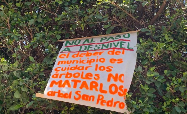  Habitantes de El Saucito se mantienen firmes contra el puente a desnivel