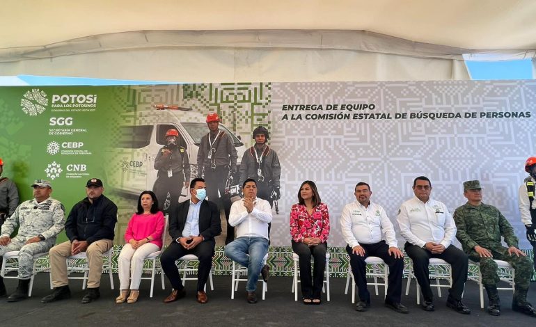  Gobierno de SLP presume “apoyo” a buscadoras con recursos federales