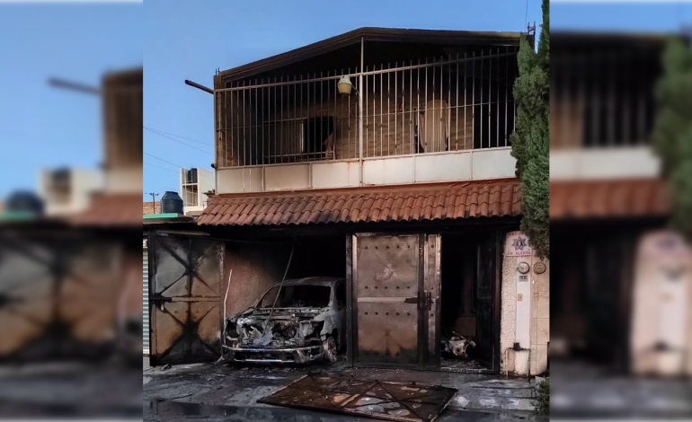  Provocan incendio en casa de un oficial de la Guardia Civil en SLP