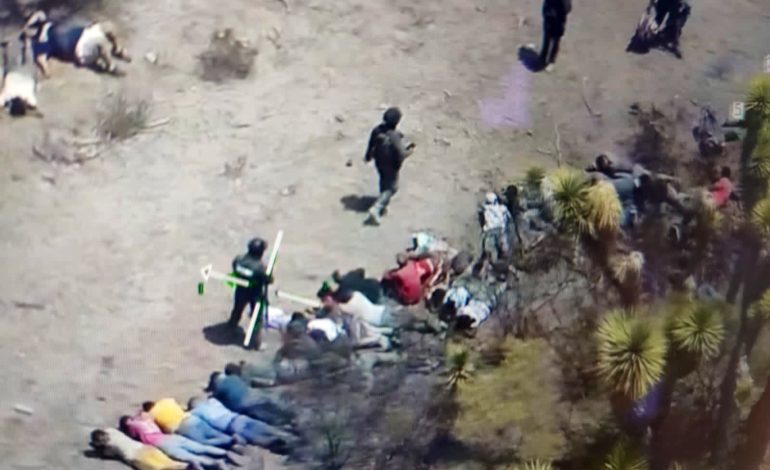  Reportan el rescate de 35 personas migrantes en el Altiplano de SLP