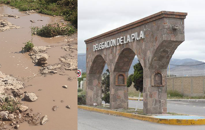  Fraccionamiento Los Pilares descarga aguas negras al aire libre en La Pila