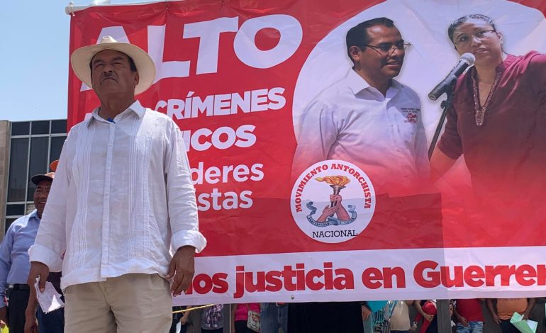  En SLP, antorchistas protestan por líderes asesinados en Guerrero