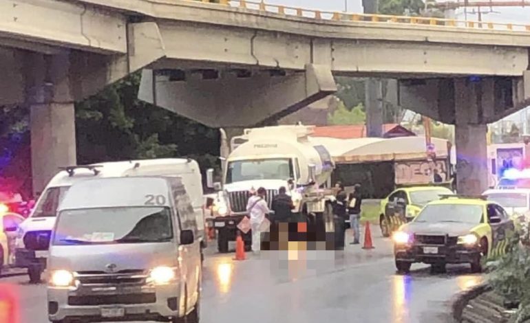  Pipa atropella y mata a ciclista en el Distribuidor Juárez