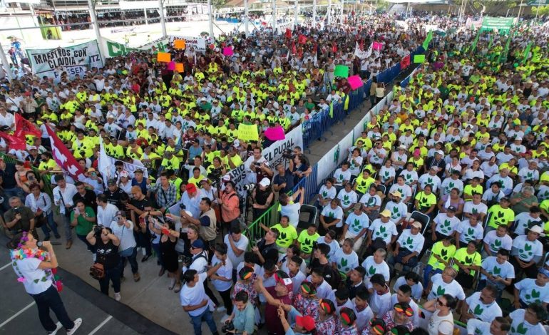  Gallardistas abarrotan evento de Claudia Sheinbaum en Ciudad Valles