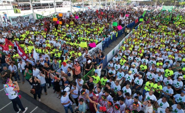  Gallardistas abarrotan evento de Claudia Sheinbaum en Ciudad Valles