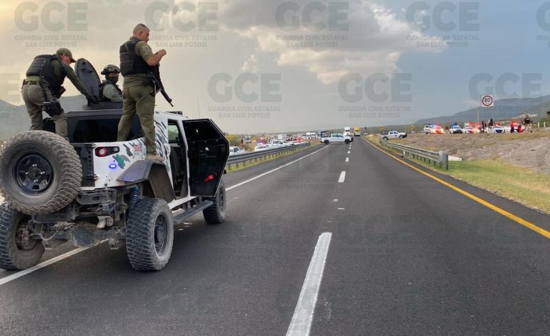  (VIDEO) Tiroteo en Guadalcázar dejó 3 muertos y un oficial de la GN herido