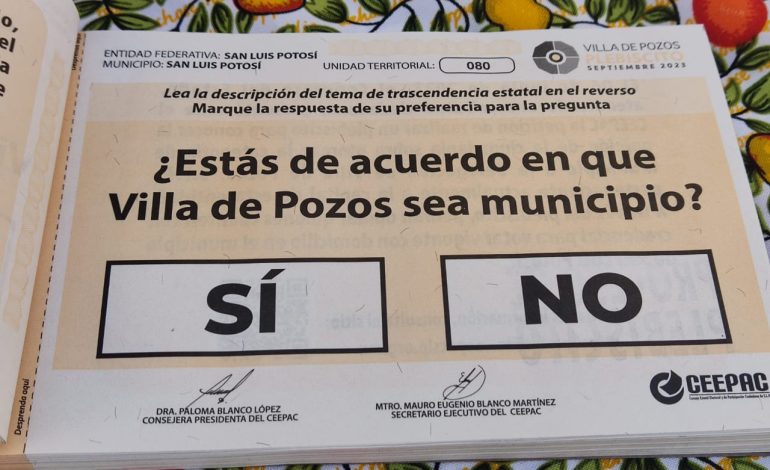  Plebiscito sobre Villa de Pozos, “un rotundo fracaso”: Martínez Benavente