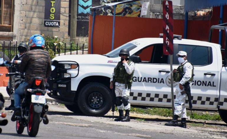  Guardia Nacional sostuvo 7 enfrentamientos armados con grupos delictivos entre 2021 y 2022 en SLP: Inegi