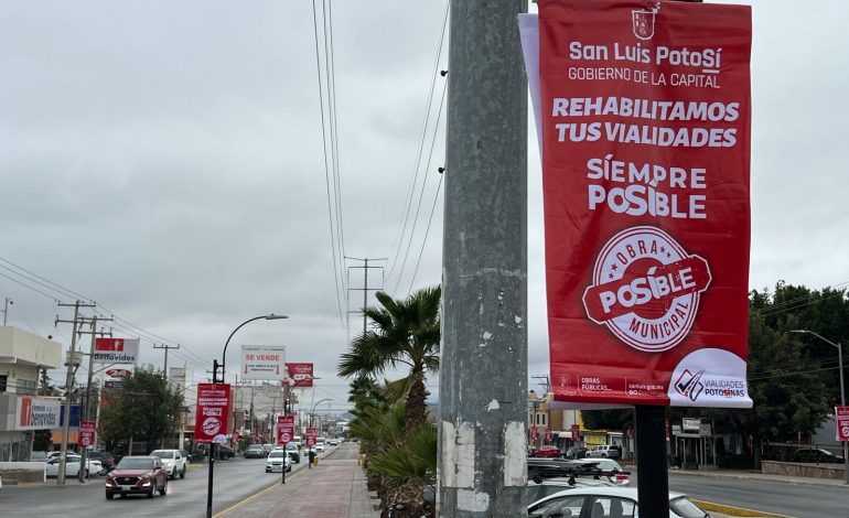  (VIDEO) “Tapizan” Himalaya de publicidad del Ayuntamiento de SLP